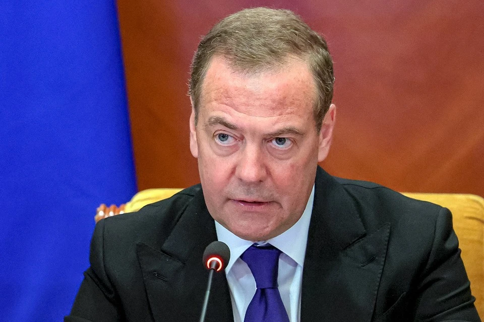Заместитель председателя Совета безопасности РФ Дмитрий Медведев. Фото: Екатерина Штукина/Pool/ТАСС