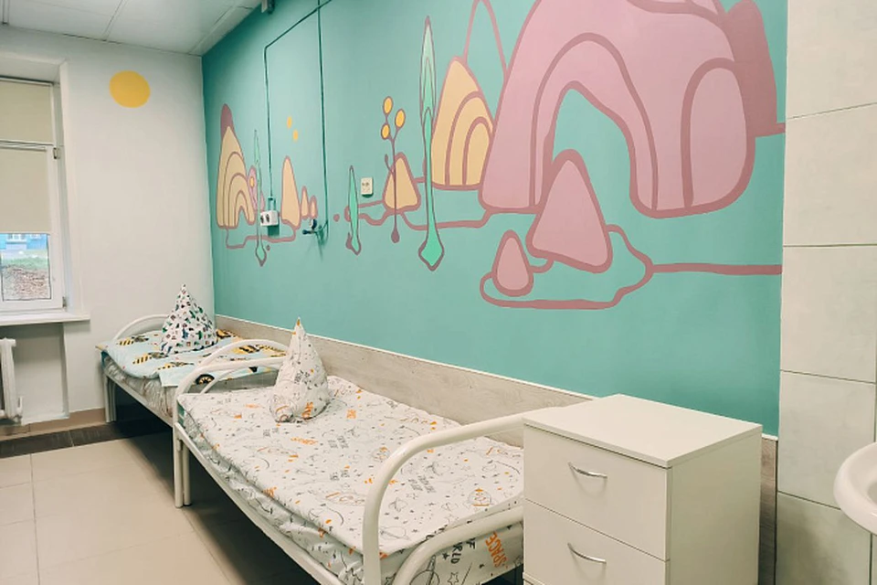В пульмонологическом отделении детской областной больницы завершен ремонт. Фото: пресс-центр Правительства Кировской области.