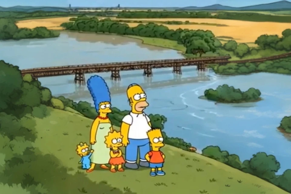 Симпсоны осматривают кубанские красоты. Фото: скриншот видео