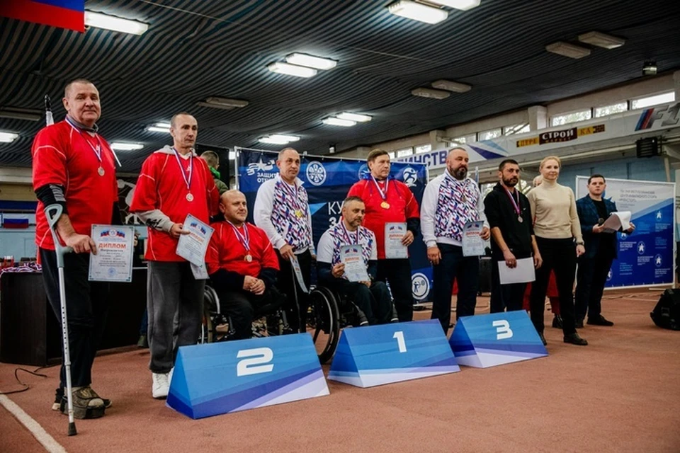 Ветераны ЛНР приняли участие в спортивном чемпионате. Фото: АГ ЛНР