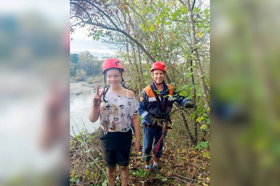 С девочкой все в порядке Фото: пресс-служба «Кубань-СПАС»
