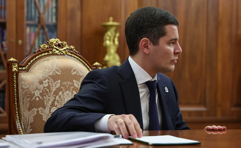 Губернатор Дмитрий Артюхов рассказал Президенту России Владимиру Путину о значительном прогрессе в социально-экономическом развитии Ямала. Фото: kremlin.ru