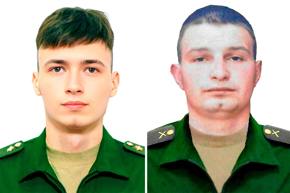 Ефрейтор Ислам Аухадулин и ефрейтор Даниил Ляшенко