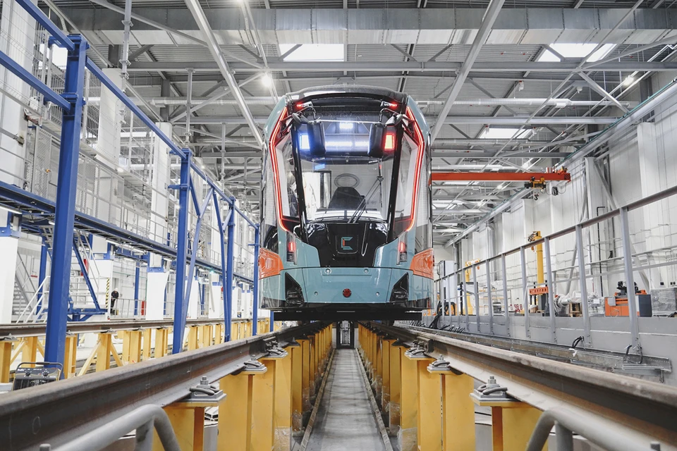 В депо привезли 22 новых современных трамвая. Фото: www.gov.spb.ru