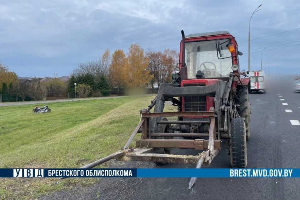 Пьяный тракторист спровоцировал смертельное под Брестом. Фото: УВД Брестского облисполкома.