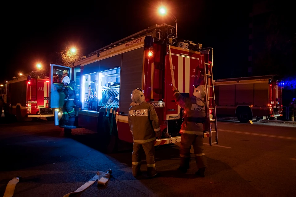 Площадь пожара составила 50 квадратных метров.