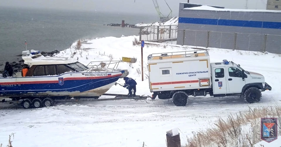 В Магадане завершил работу спасательный катер «Корвет 920» Фото: ПСЦ Колымы