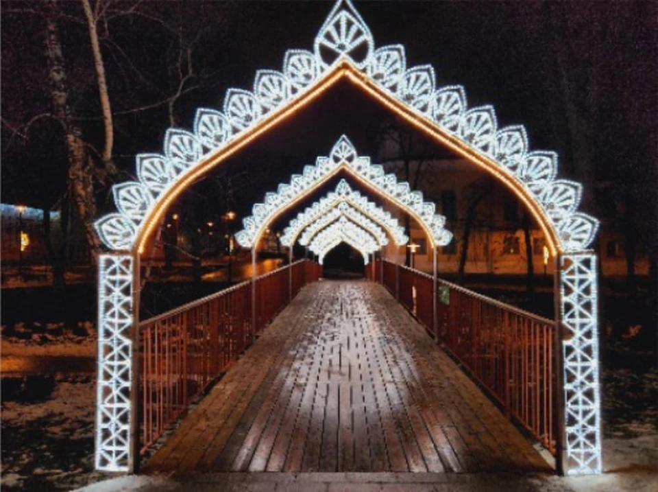 Фото имеющейся арки в Нижнем городском парке, представленное заказчиком.