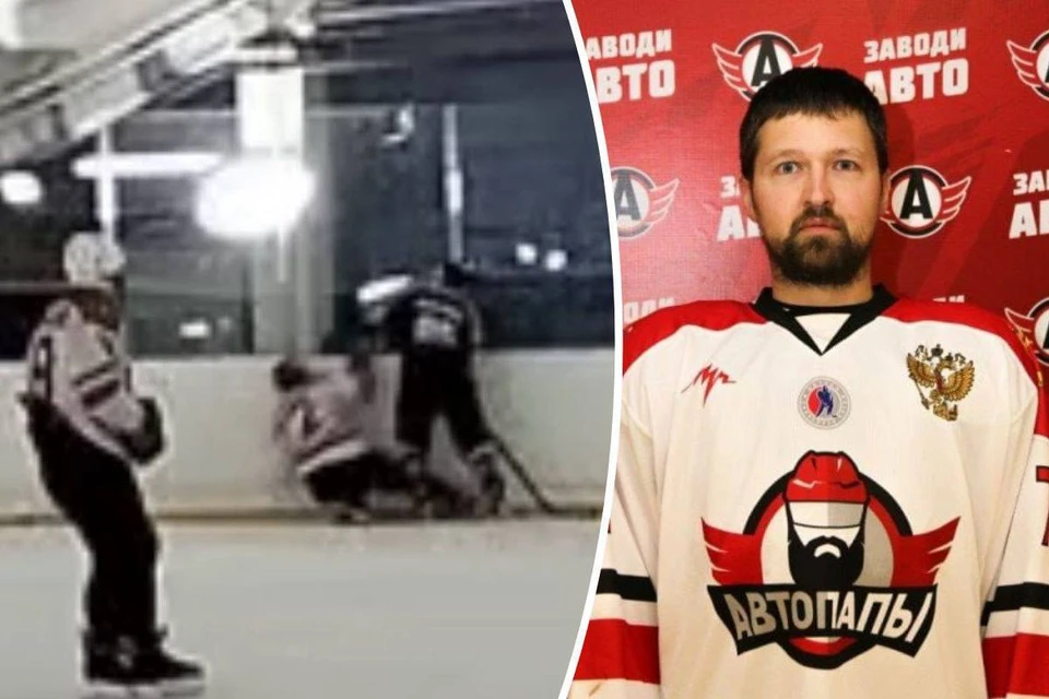 Мужчине стало плохо в конце третьего периода после жесткого столкновения, он скончался до приезда скорой. Фото: читатель «КП»/Единая хоккейная лига