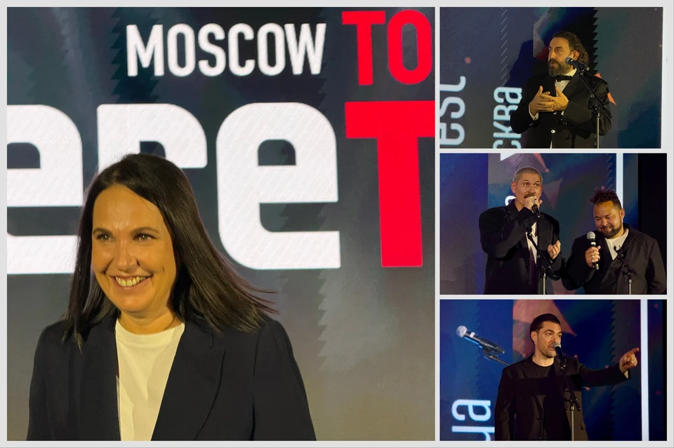 Мужчины на этом фото — сплошь шеф-повара и рестораторы, отмеченные на вчерашней церемонии, а женщина — Ирина Тиусонина, которая когда-то и придумала премию WhereToEat