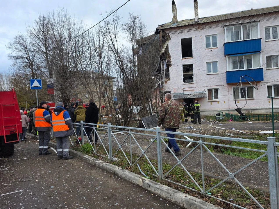 Взрыв газа в жилом доме в Куркино Тульской области: как минимум двое пострадавших.