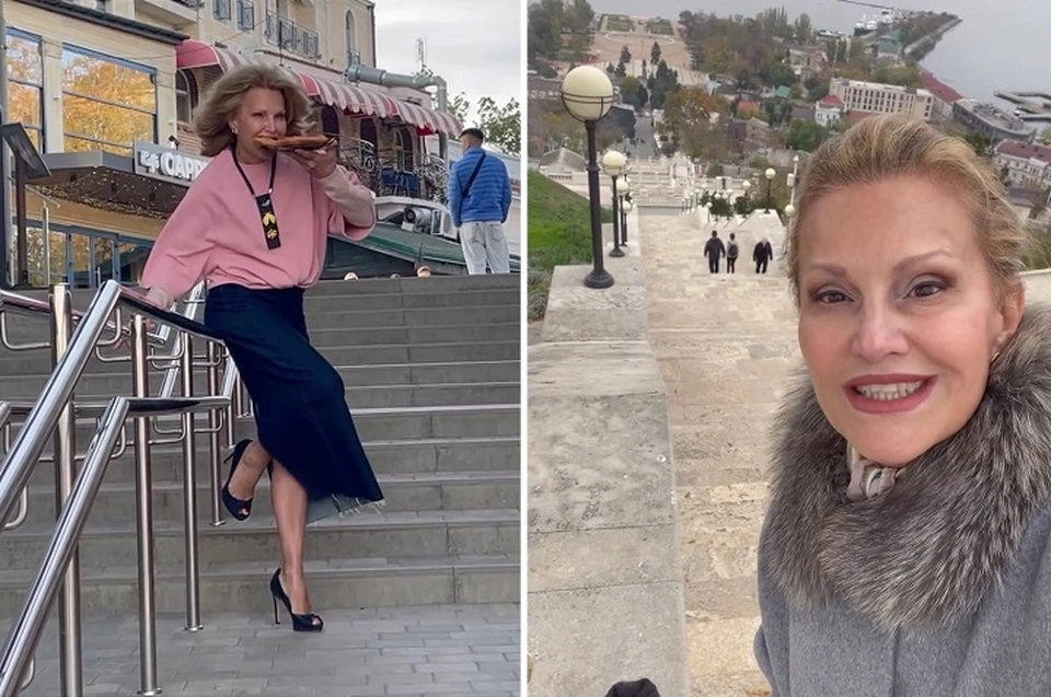 Елена Старостина осень проводит в Керчи. Фото: страница телеведущей и актрисы в соцсети