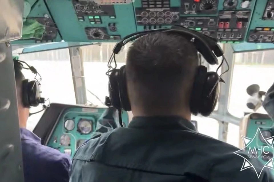 Авиация МЧС подключилась к поискам ребенка, пропавшего под Березино. Фото: скриншот с видео МЧС Беларуси