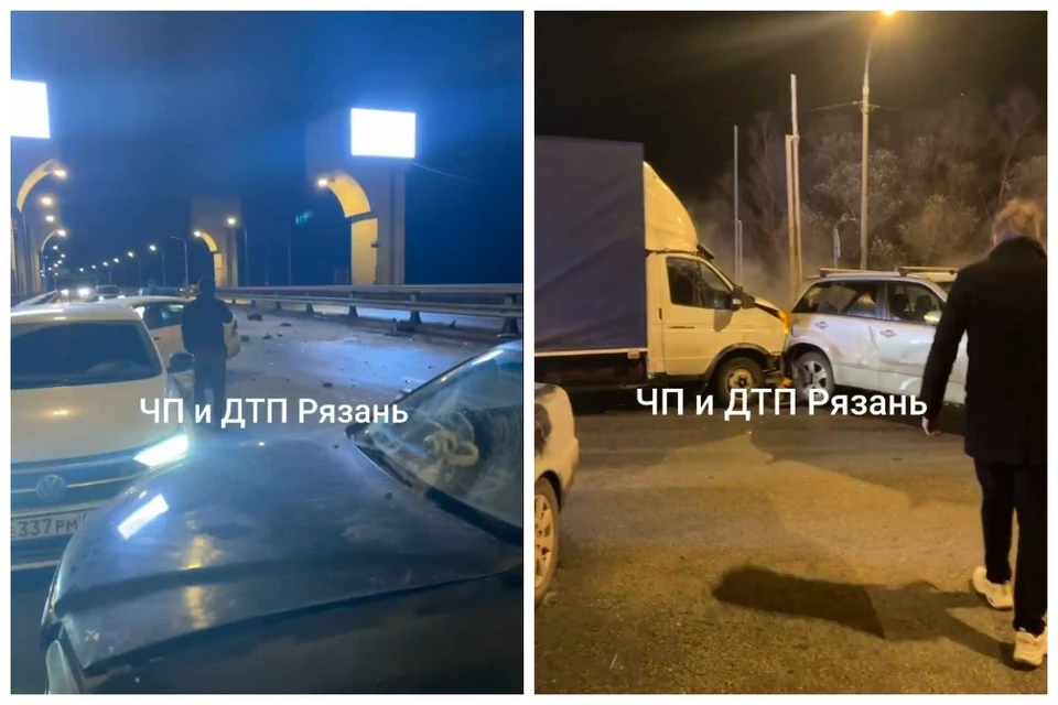 Череда серьезных ДТП произошла на Северной окружной дороге Рязани.