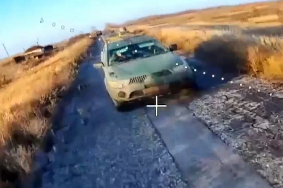 Кадры боевой работы расчетов ударных БпЛА