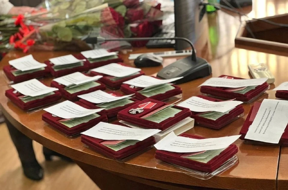 Семьям 20 погибших участников СВО вручили награды в Кисловодске. Фото: мэр Кисловодска Евгений Моисеев