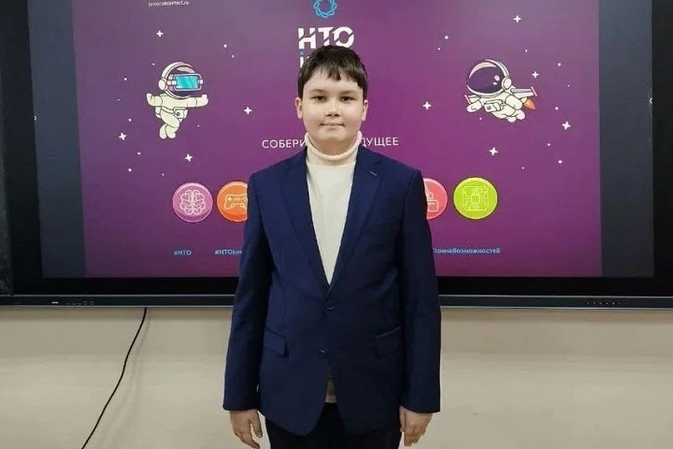 Школьник из Макеевки Илья Поляков победил в Национальной технологической олимпиаде Junior. Фото: ТГ/Пушилин
