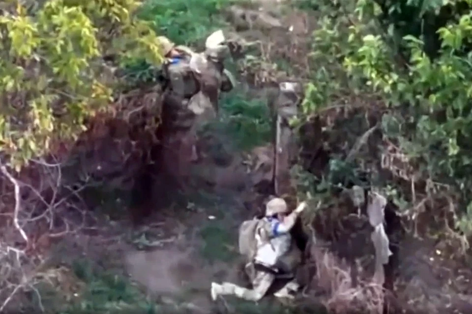 Боевая работа расчетов ударных БпЛА по уничтожению живой силы ВСУ