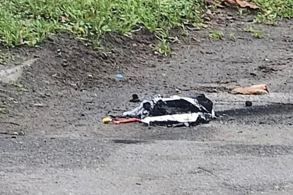 Обезврежен неразорвавшийся БПЛА в Новой Каховке. Фото: телеграм-канал и.о. главы городского округа Новой Каховки Владимира Оганесова