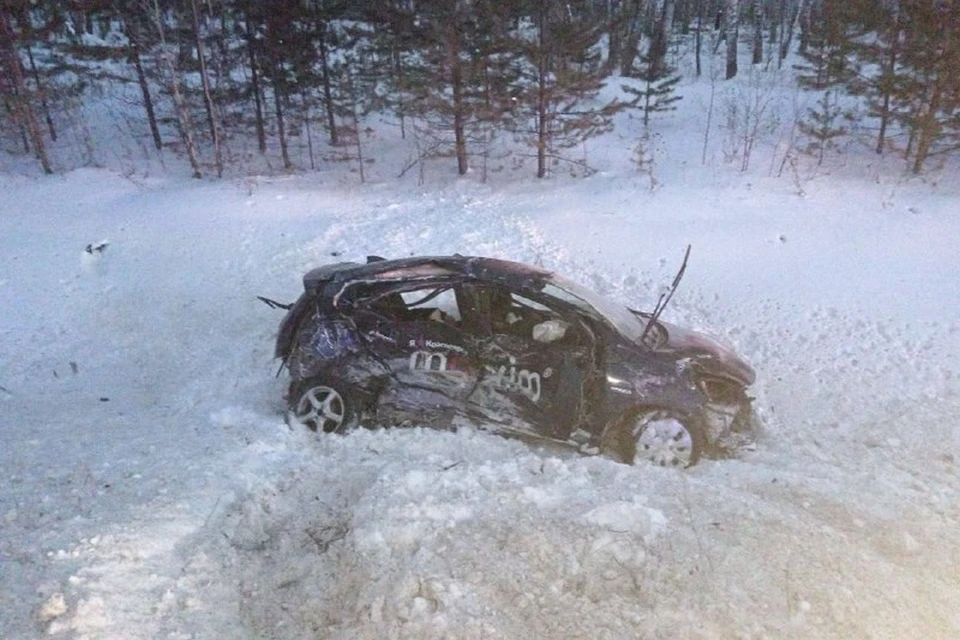 Авария в Рыбинском районе. Фото: ГАИ