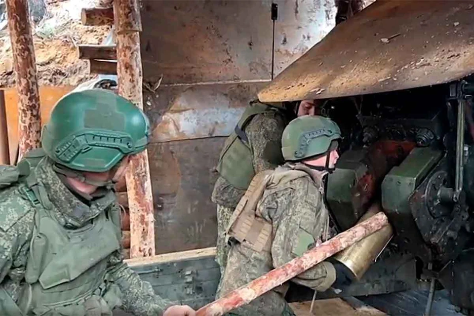 Расчет орудия «Мста-Б» уничтожил пункты управления БПЛА с личным составом ВСУ