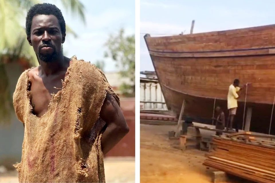 Проповедник из Ганы строит 10 Ноевых ковчегов для спасения от Всемирного потопа. Фото: ebo_noah.