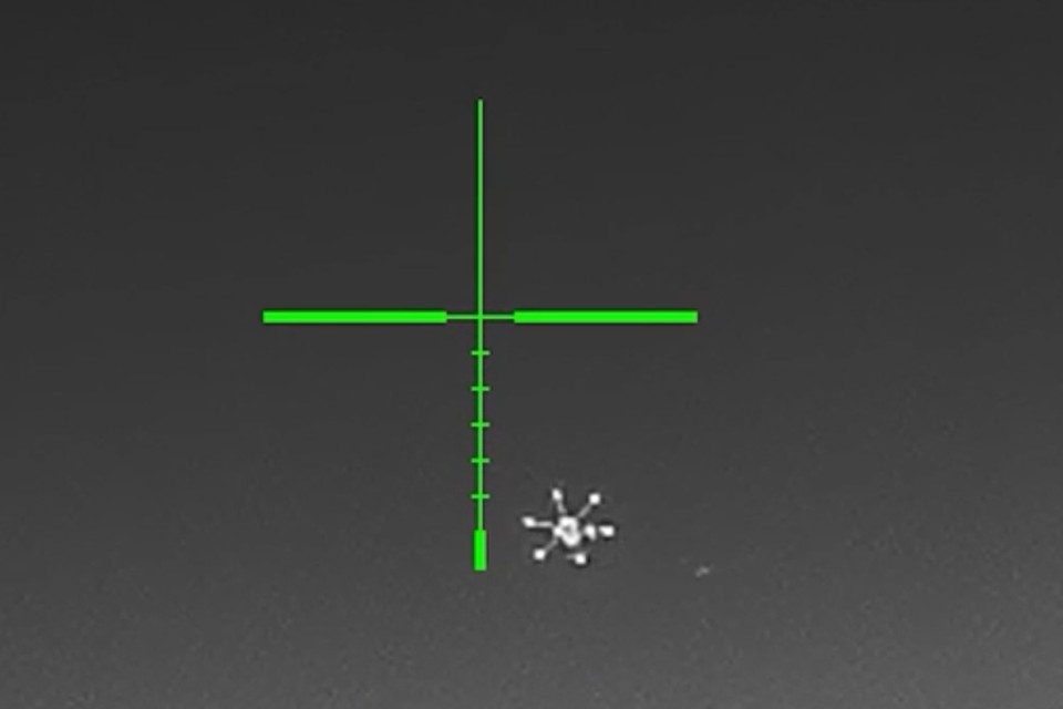 Наши воины ведут снайперский огонь из всех видов оружия