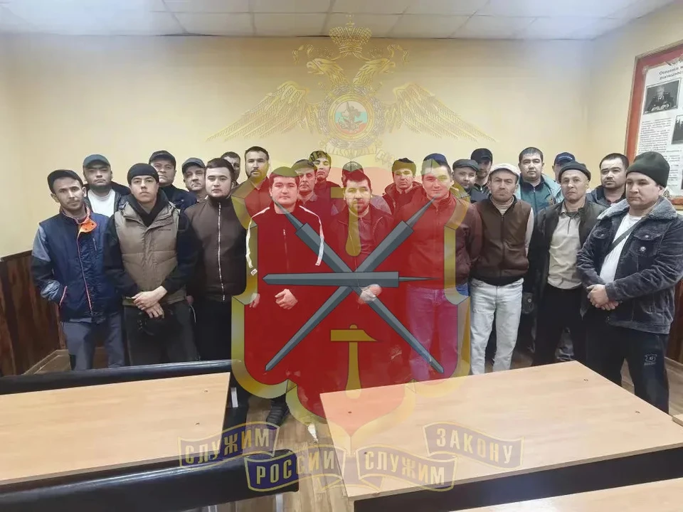 26 нелегальных мигрантов выявила полиция в Новомосковске Тульской области