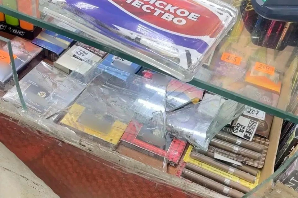 Владелец супермаркета начал подсчитывать сумму причиненного ущерба. Фото: Росгвардия по Петербургу и Ленобласти