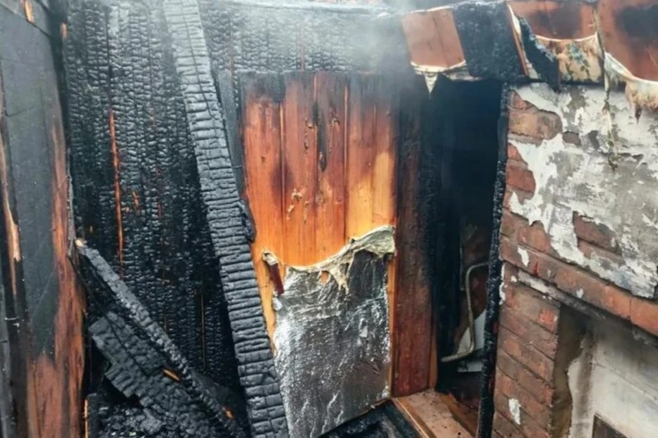 Пожар удалось оперативно локализовать. Фото: ГУ МЧС по Кемеровской области