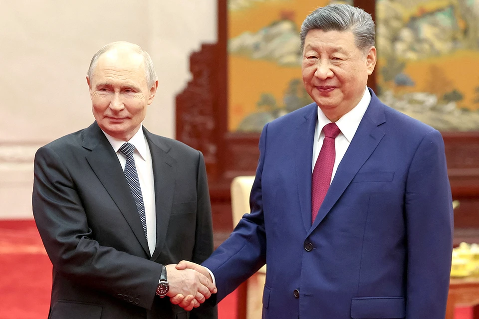 Президент Владимир Путин с председателем КНР Си Цзиньпином.
