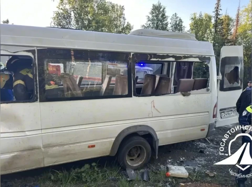 Фото с места аварии: скрин с видео Управления Госавтоинспекции Челябинской области.