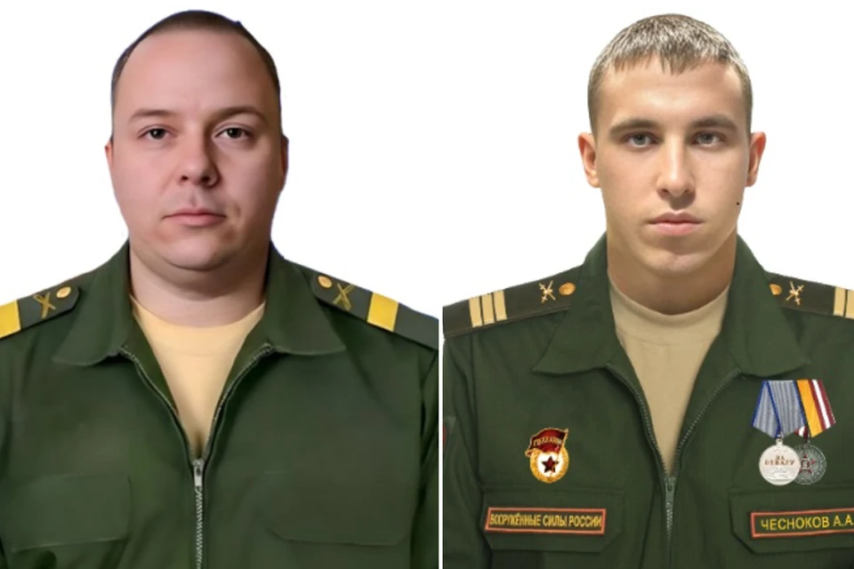 Старший сержант Олег Сардинов и Сержант Андрей Чесноков