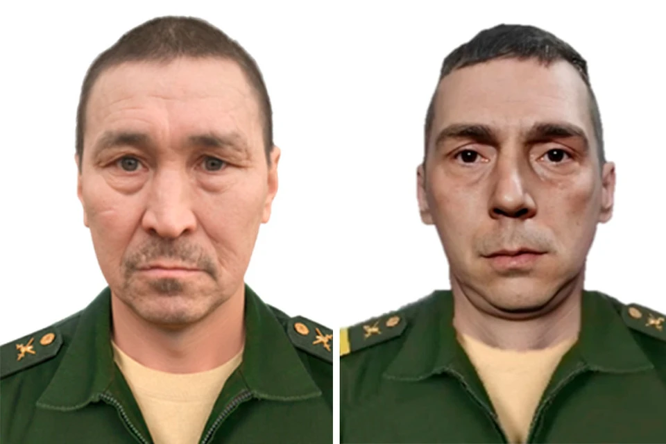 Рядовой Ильгам Юнусов и гвардии сержант Павел Елсуков