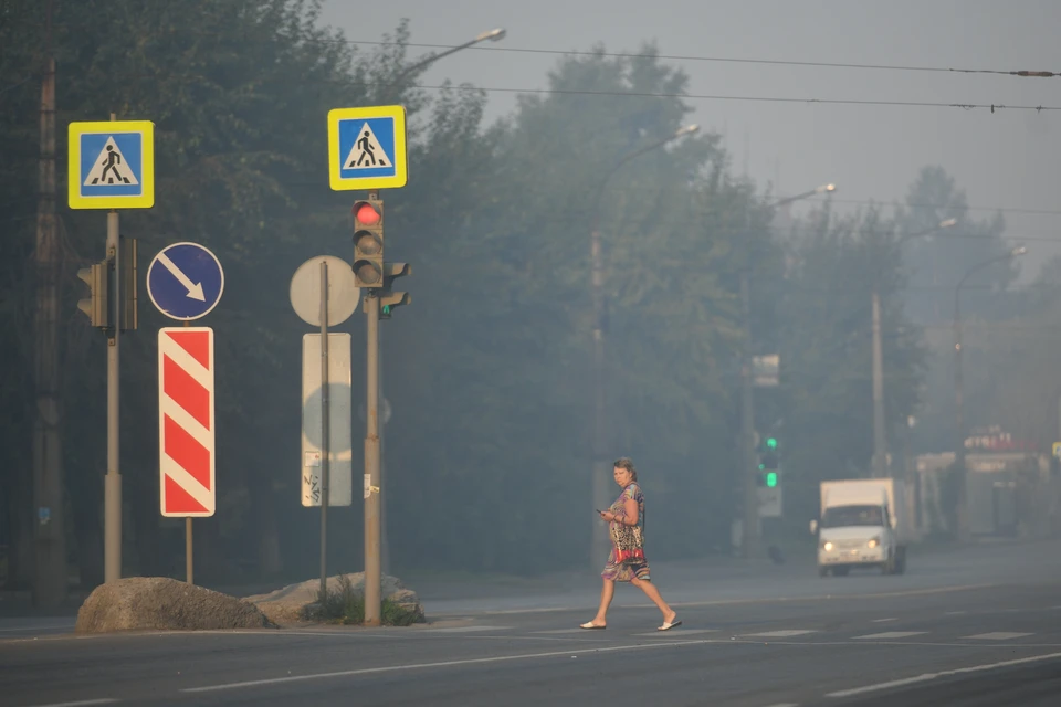 В Томск пришел дым от красноярских пожаров