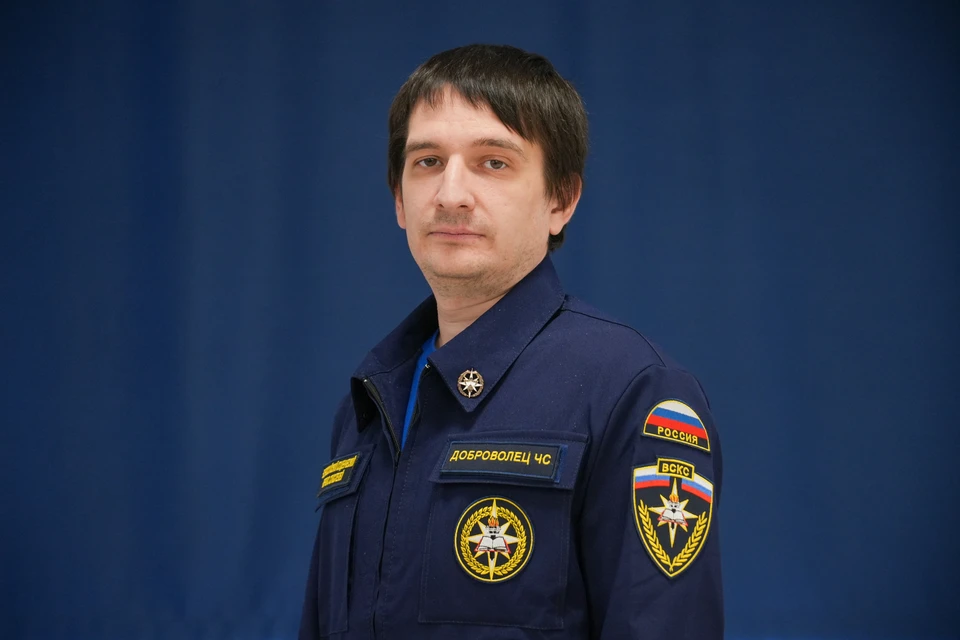 Командир добровольной народной дружины «ЗОВ», заместитель руководителя регионального отделения Всероссийского студенческого корпуса спасателей Евгений Козлов.