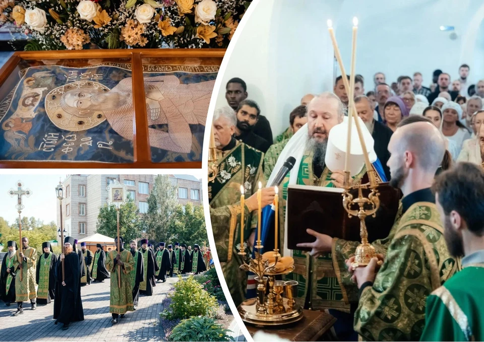 В Богородице-Алексиевском монастыре прошло архиерейское Всенощное бдение с крестным ходом. Фото: Томская епархия