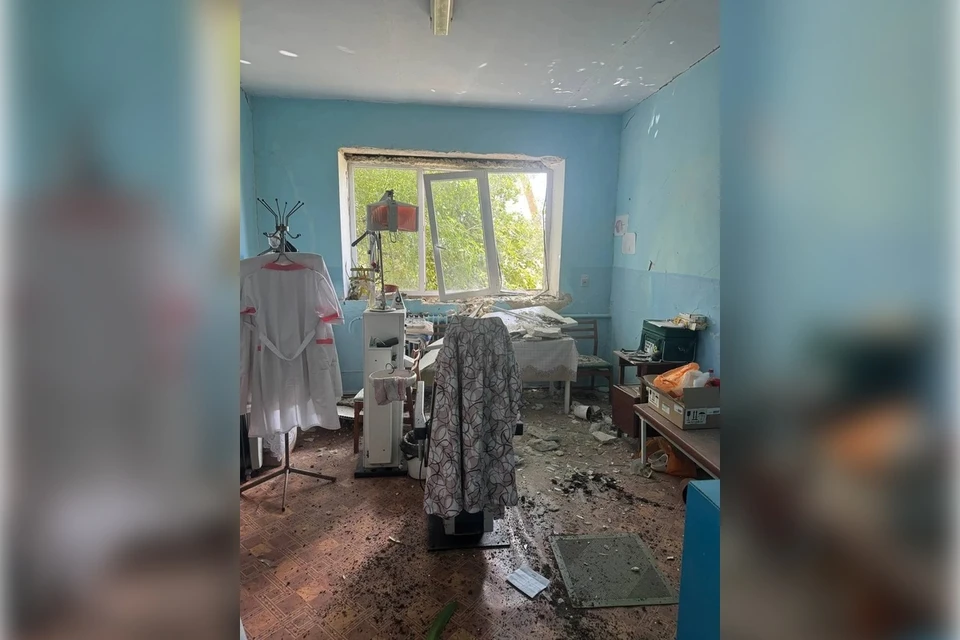 ВСУ бомбили ФАП и другие здания в Семеновке. Фото: тг-канал Павла Филипчука