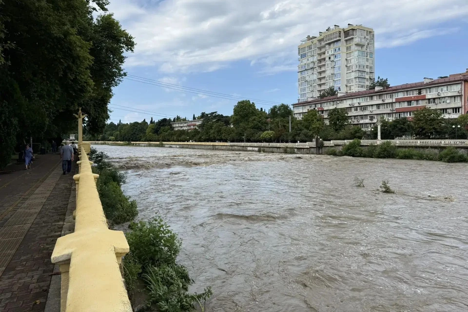 Сочи после мощного ливня Фото: пресс-служба администрации курорта