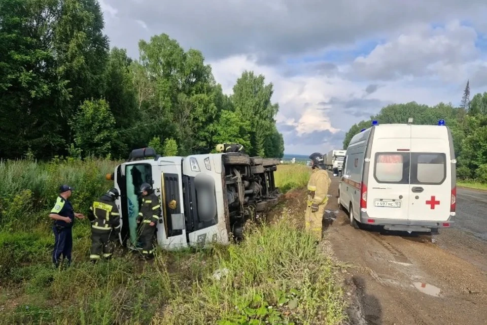 Водитель получил травмы. Фото: Госавтоинспекция Удмуртии