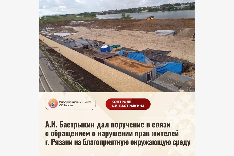 Внимание на застройку берега Борковского карьера Рязани вновь обратил Бастрыкин. Фото авторов обращения в СК России.