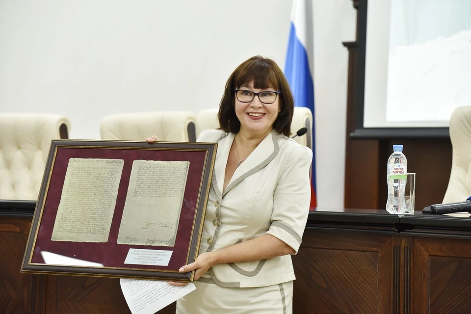 Елена Сапунова во время открытия нового здания Рязанского областного суда в 2018 году. Фото: Правительство Рязанской области.