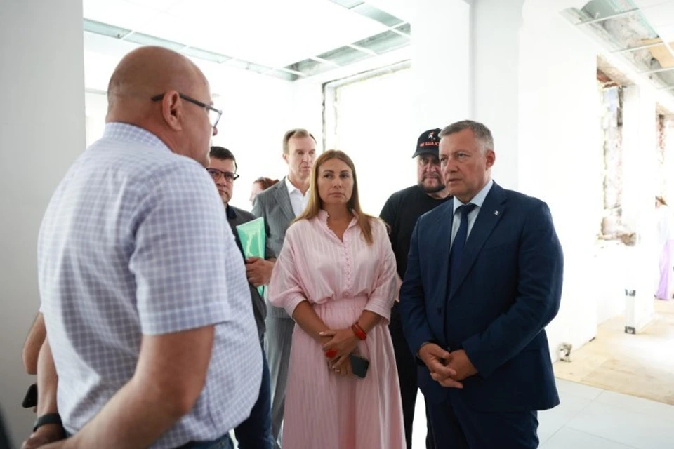 В настоящий момент большая часть работ в черемховском лицее уже выполнена.