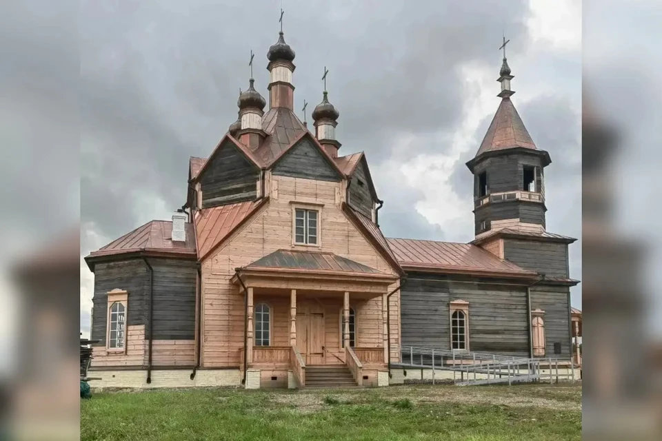 Старейший деревянный храм открылся в Красноярском крае после реконструкции. Фото: супруга настоятеля церкви Ольга Язева.
