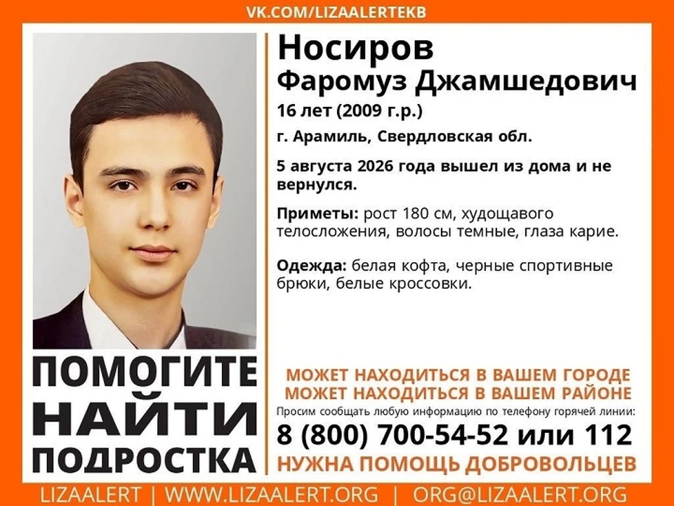 Школьник ушел из дома и не вернулся. Фото: поискового отряда «ЛизаАлерт»