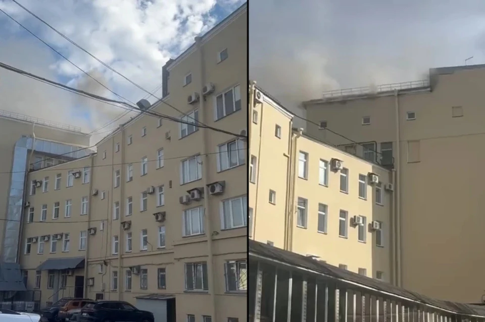 Спецслужбы выводили из горящего ДК 50 человек. Источник: vk.ru/spb_today