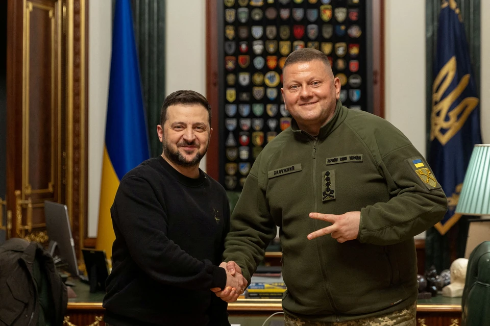 Владимир Зеленский и посол Украины в Великобритании Валерий Залужный