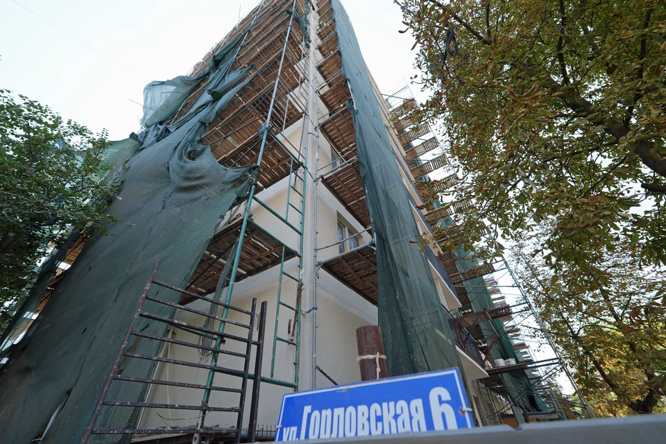 Восстановление девятиэтажки в Мариуполе по улице Горловской