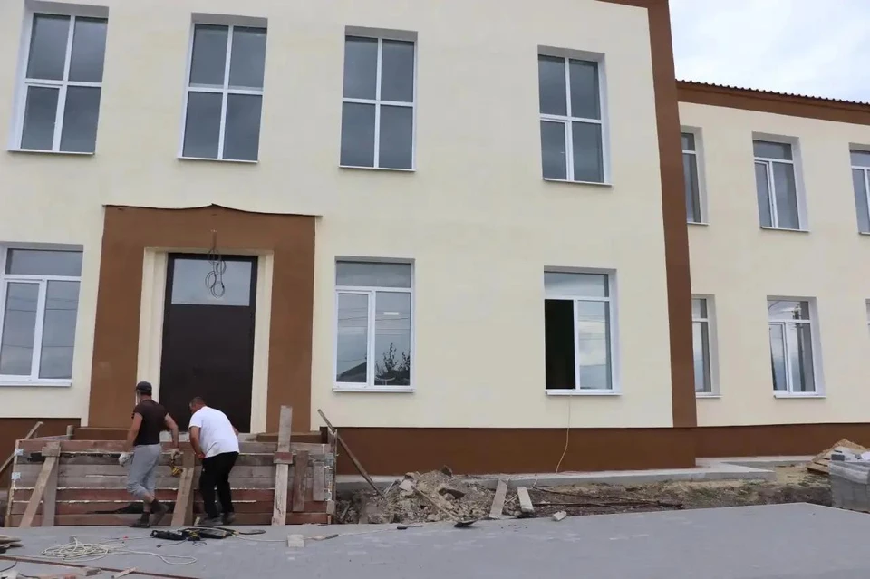 В селе Калининского района завершается капремонт школы