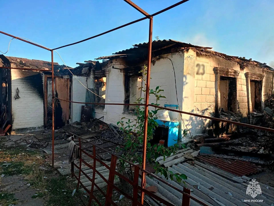 Пожар произошел в частном доме. Фото - МЧС Запорожской области